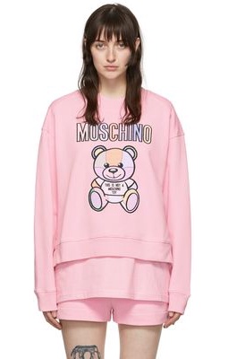Moschino Pink Cotton Sweatshirt