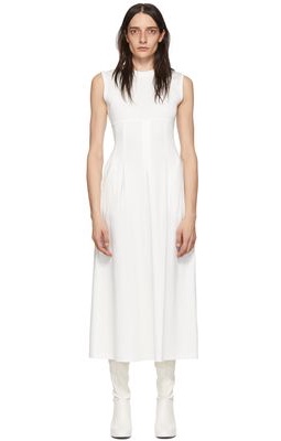 GIA STUDIOS White Cotton Maxi Dress