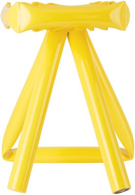 Rodi Studio SSENSE Exclusive Yellow Straw Stool