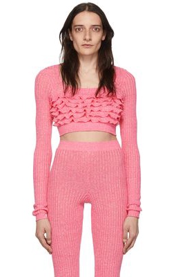MSGM Pink Cotton Sweater