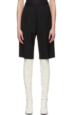 GIA STUDIOS Black Polyester Shorts