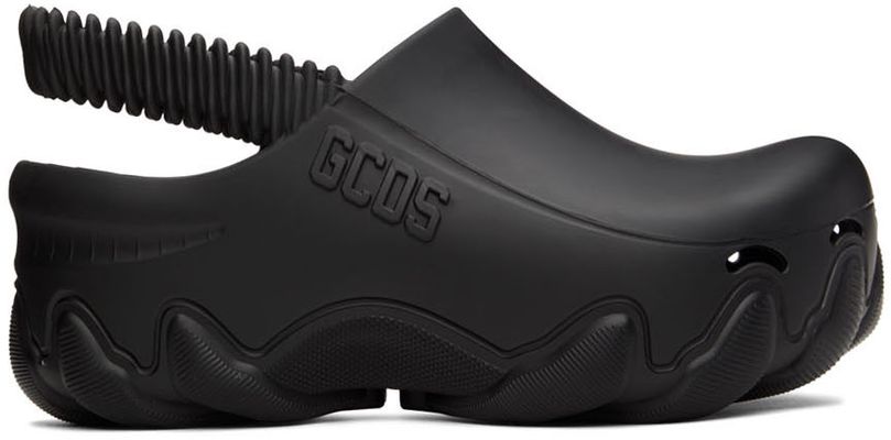 GCDS Black IBEX Slippers