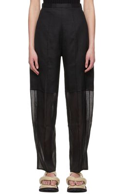 GIA STUDIOS Black Polyester Trousers