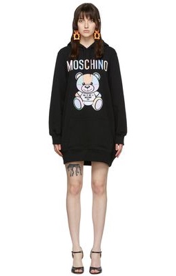 Moschino Black Organic Cotton Mini Dress