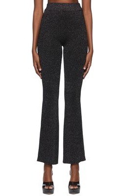 GCDS Black Viscose Lounge Pants