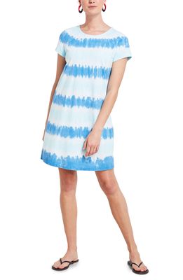 vineyard vines Madaket Tie-Dye T-Shirt Dress in Crystal Blue Tie Dye