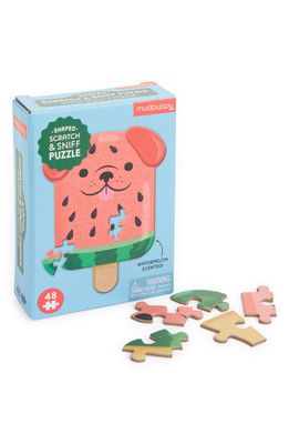 Chronicle Books Watermelon Pupsicle Scratch & Sniff 48-Piece Puzzle in None