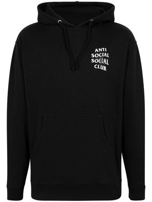 Anti Social Social Club Creep logo-print hoodie - Black