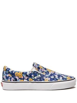 Vans floral-print slip-on sneakers - Blue