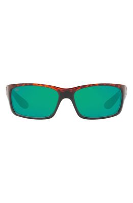 Costa Del Mar 62mm Waypoint Rectangluar Polaraized Sunglasses in Lite Tortoise