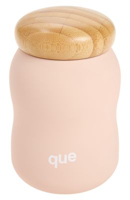 QUE 12-Ounce Insulated Bottle in Pale Rose