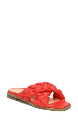 Vionic Kalina Braided Slide Sandal in Poppy