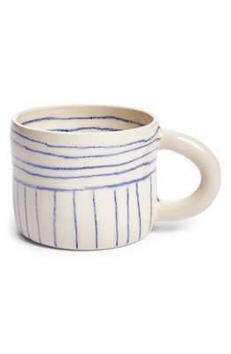 REX DESIGN Handmade Stoneware Mug in Lines N2