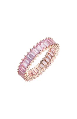 Dana Rebecca Designs Kristyn Kylie Pink Sapphire Eternity Ring in Rose Gold