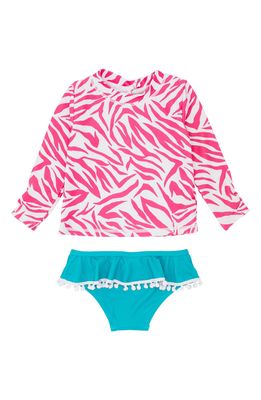 Feather 4 Arrow Kids' Sandy Toes Long Sleeve Two-Piece Swimsuit in Suf