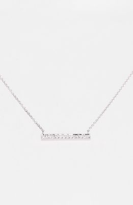 Dana Rebecca Designs 'Sylvie Rose' Medium Diamond Bar Pendant Necklace in White Gold