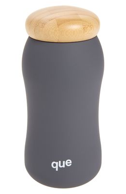 QUE Insulated 17-Ounce Bottle in Metallic Charcoal
