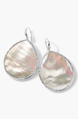 Ippolita 'Polished Rock Candy' Large Teardrop Earrings in Silver/Mother Of Pearl