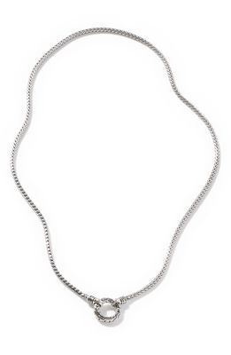 John Hardy Classic Chain Amulet Connector Necklace in Silver