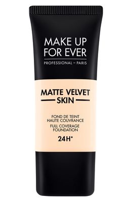 MAKE UP FOR EVER Matte Velvet Skin Full Coverage Foundation in Y205-Alabaster