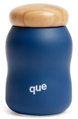 QUE 12-Ounce Insulated Bottle in Midnight Blue