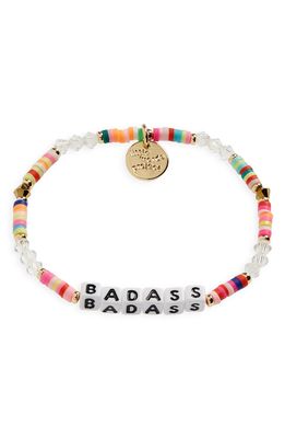 Little Words Project Badass Beaded Stretch Bracelet in Rainbow Multi