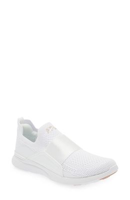 APL TechLoom Bliss Knit Running Shoe in White /Rose Dust