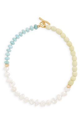 Lizzie Fortunato Chama Cultured Freshwater Pearl Beaded Necklace in Multi