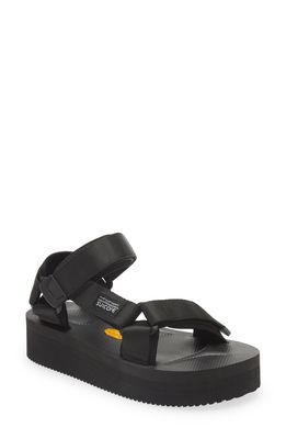 Suicoke Depa-V2PO Platform Sandal in Black