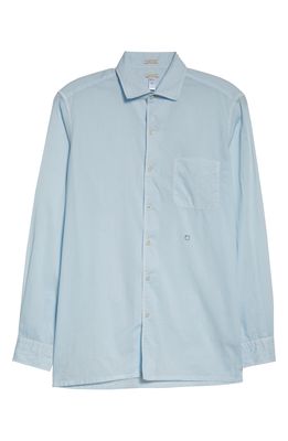 MASSIMO ALBA Bowles Cotton Voile Button-Up in Ice Blue