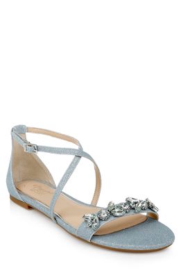 Jewel Badgley Mischka Tessy Embellished Sandal in Sky Blue