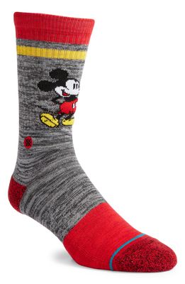 Disney x Stance Crew Socks in Black/red