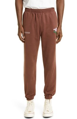 PANGAIA x Vandy the Pink Unisex 365 Organic Cotton Joggers in Chestnut Brown