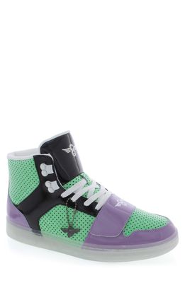 Creative Recreation Cesario Hi Sneaker in Green/Purple