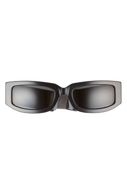Sunnei Prototipo 3 53mm Rectangular Sunglasses in Black/Black