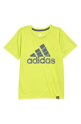 adidas Kids' Two Tone Bandage of Sport Graphic Tee in Bright Yellow