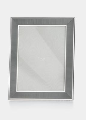 Silver-Plated Enamel Frame, 5" x 7"