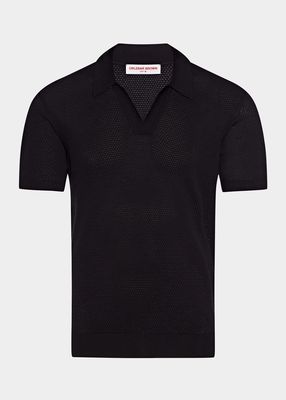 Men's Cotton Knit Polo Shirt