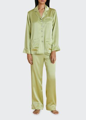 Coco Solid Silk Pajama Set