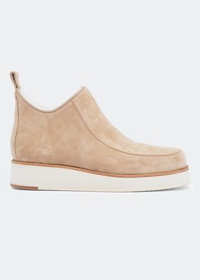 Harry Suede Shearling Boots