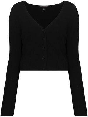 Kiki de Montparnasse cropped cashmere cardigan - Black