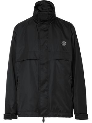 Burberry packaway hood monogram motif jacket - Black