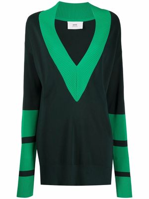 AMI Paris Knitted Sweater - Green