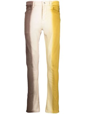 Rick Owens Tyrone skinny jeans - Yellow