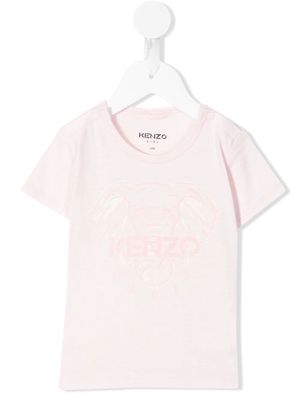 Kenzo Kids elephant logo-print T-shirt - Pink
