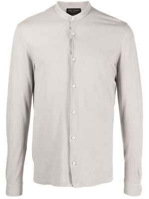 Dell'oglio collarless cotton shirt - Grey