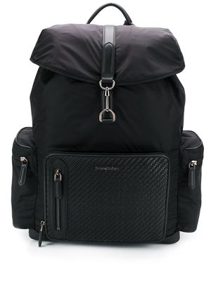 Zegna Zaino PELLETESSUTA™ backpack - Black