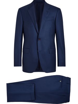 Zegna single-breasted trouser suit - Blue