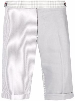 Thom Browne low rise skinny side tab shorts - Grey