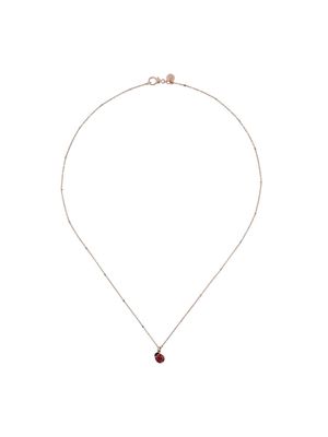 Dodo 9kt rose gold Ladybug pendant necklace - Pink